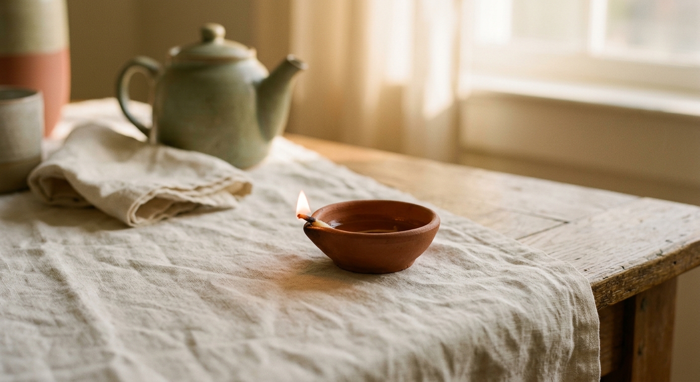 Diya at dawn